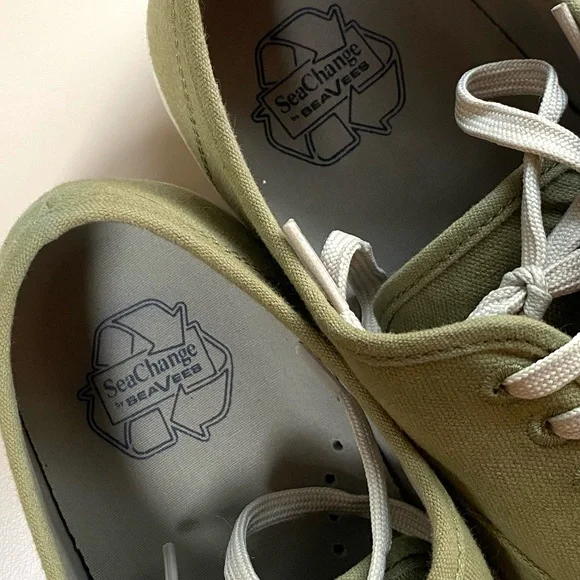 Seavees | Size 9 Men's Olive Green Canvas SeaChange Legend Sneakers - Picture 2 of 6